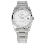 Rolex Oyster Perpetual Date 115200 (2013) - White dial 34 mm Steel case (1/1)