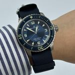 Blancpain Fifty Fathoms 5015-12B40-NAOA (2024) - Blauw wijzerplaat 45mm Titanium (8/8)