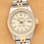 Rolex Lady-Datejust 69173 (1995) - White dial 26 mm Gold/Steel case (1/8)