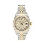 Rolex Lady-Datejust 69173 (1995) - White dial 26 mm Gold/Steel case (3/8)