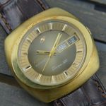 Enicar Vintage 70's vintage watch mens Enicar Sherpa 320 ref 167-10-01 automatic cal. AR 167 (1970) - Unknown dial 41 mm Gold/Steel case (1/8)