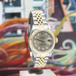 Rolex Lady-Datejust 69173 (1999) - Grey dial 26 mm Gold/Steel case (6/8)