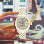Rolex Lady-Datejust 69173 (1999) - Grey dial 26 mm Gold/Steel case (4/8)