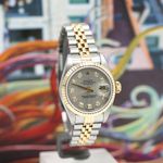 Rolex Lady-Datejust 69173 (1999) - Grey dial 26 mm Gold/Steel case (7/8)