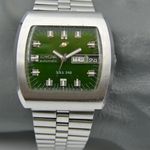 Enicar Vintage 70's vintage watch mens Enicar DDS 240 automatic AR 167 green dial rare 39mm - (6/8)