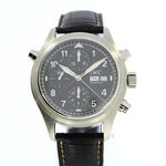 IWC Pilot Double Chronograph IW371333 (2003) - Black dial 42 mm Steel case (1/8)