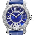 Chopard Happy Sport 274891-1016 (2023) - Blauw wijzerplaat 36mm Witgoud (1/1)