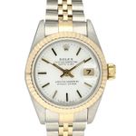 Rolex Lady-Datejust 69173 (1994) - White dial 26 mm Gold/Steel case (2/8)