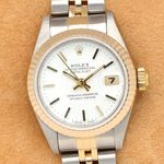 Rolex Lady-Datejust 69173 (1994) - White dial 26 mm Gold/Steel case (1/8)