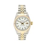 Rolex Lady-Datejust 69173 (1994) - White dial 26 mm Gold/Steel case (3/8)