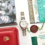 Rolex Lady-Datejust 69173 (1994) - White dial 26 mm Gold/Steel case (8/8)
