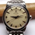 Omega Seamaster 2577-2 (1952) - White dial 35 mm Steel case (1/8)