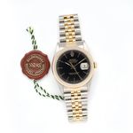 Rolex Datejust 36 16233 (1994) - Black dial 36 mm Gold/Steel case (7/8)