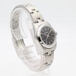 Rolex Oyster Perpetual 76080 (2001) - Zwart wijzerplaat 27mm Staal (2/8)