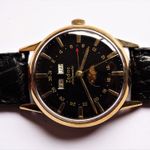 Zodiac Vintage 743.908 (1962) - Black dial 34 mm Gold/Steel case (5/8)