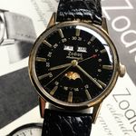 Zodiac Vintage 743.908 (1962) - Black dial 34 mm Gold/Steel case (1/8)