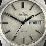 Omega Genève 166.0125 (1972) - Grey dial 35 mm Steel case (8/8)