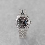 Rolex Lady-Datejust 279174 (2021) - Grey dial 28 mm White Gold case (2/8)