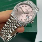 Rolex Datejust 36 126284RBR (2024) - Roze wijzerplaat 36mm Staal (7/8)