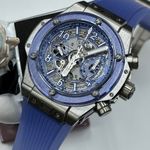 Hublot Big Bang Unico 441.NL.5129.RT.BUC21 (2021) - Blue dial 42 mm Titanium case (1/8)