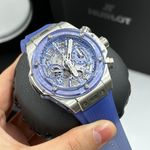 Hublot Big Bang Unico 441.NL.5129.RT.BUC21 (2021) - Blauw wijzerplaat 42mm Titanium (5/8)