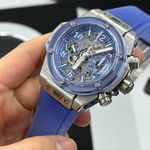 Hublot Big Bang Unico 441.NL.5129.RT.BUC21 (2021) - Blue dial 42 mm Titanium case (7/8)