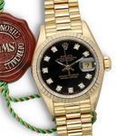 Rolex Lady-Datejust 69178 (1991) - Zwart wijzerplaat 26mm Geelgoud (6/8)