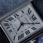 Cartier Tank WSTA0040 (2021) - Silver dial 41 mm Steel case (5/5)