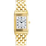 Jaeger-LeCoultre Reverso 140.105.1 (Unknown (random serial)) - Silver dial 38 mm Yellow Gold case (1/1)