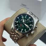 IWC Pilot Chronograph IW378006 (2023) - Groen wijzerplaat 43mm Staal (3/8)