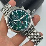 IWC Pilot Chronograph IW378006 (2023) - Groen wijzerplaat 43mm Staal (7/8)