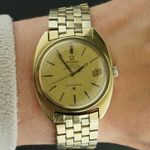Omega Constellation 168.017 (1970) - Gold dial 35 mm Gold/Steel case (2/8)