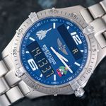 Breitling Aerospace E75362 (2006) - Blauw wijzerplaat 40mm Titanium (1/8)