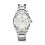 TAG Heuer Carrera Calibre 5 WAR211B.BA0782 (2024) - Wit wijzerplaat 39mm Staal (1/1)