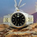 Rolex Datejust 36 16013 (1980) - Black dial 36 mm Gold/Steel case (2/8)