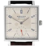 NOMOS Tetra Neomatik 421.S1 (2022) - White dial 33 mm Steel case (1/8)