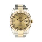 Rolex Datejust 36 116233 (2015) - Champagne wijzerplaat 36mm Goud/Staal (3/8)