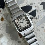 Cartier Santos Galbée 1565 (2017) - Wit wijzerplaat 24mm Staal (2/8)