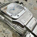 Cartier Santos Galbée 1565 (2017) - Wit wijzerplaat 24mm Staal (4/8)