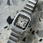 Cartier Santos Galbée 1565 (2017) - Wit wijzerplaat 24mm Staal (1/8)