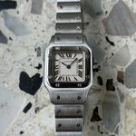 Cartier Santos Galbée 1565 (2017) - Wit wijzerplaat 24mm Staal (3/8)