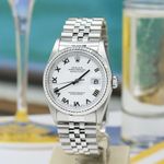 Rolex Datejust 36 16234 (1998) - White dial 36 mm Steel case (8/8)