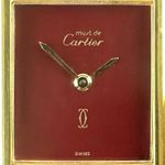 Cartier Tank 366001 (1990) - Rood wijzerplaat 20mm Goud/Staal (8/8)