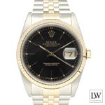 Rolex Datejust 36 16233 (1988) - Black dial 36 mm Gold/Steel case (3/8)