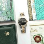 Rolex Datejust 36 16233 (1988) - Black dial 36 mm Gold/Steel case (8/8)