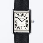 Cartier Tank Solo WSTA0029 (2021) - Zilver wijzerplaat 31mm Staal (1/8)