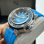 Oris Aquis Titan 01 400 7777 7155-Set (2023) - Blue dial 50 mm Steel case (3/8)