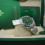 Rolex Oyster Perpetual 41 124300 (2025) - Groen wijzerplaat 41mm Staal (4/4)