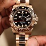 Rolex GMT-Master II 126715CHNR (2024) - Zwart wijzerplaat 40mm Roségoud (5/7)