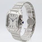 Cartier Santos WSSA0009 (2018) - Wit wijzerplaat 40mm Staal (3/8)